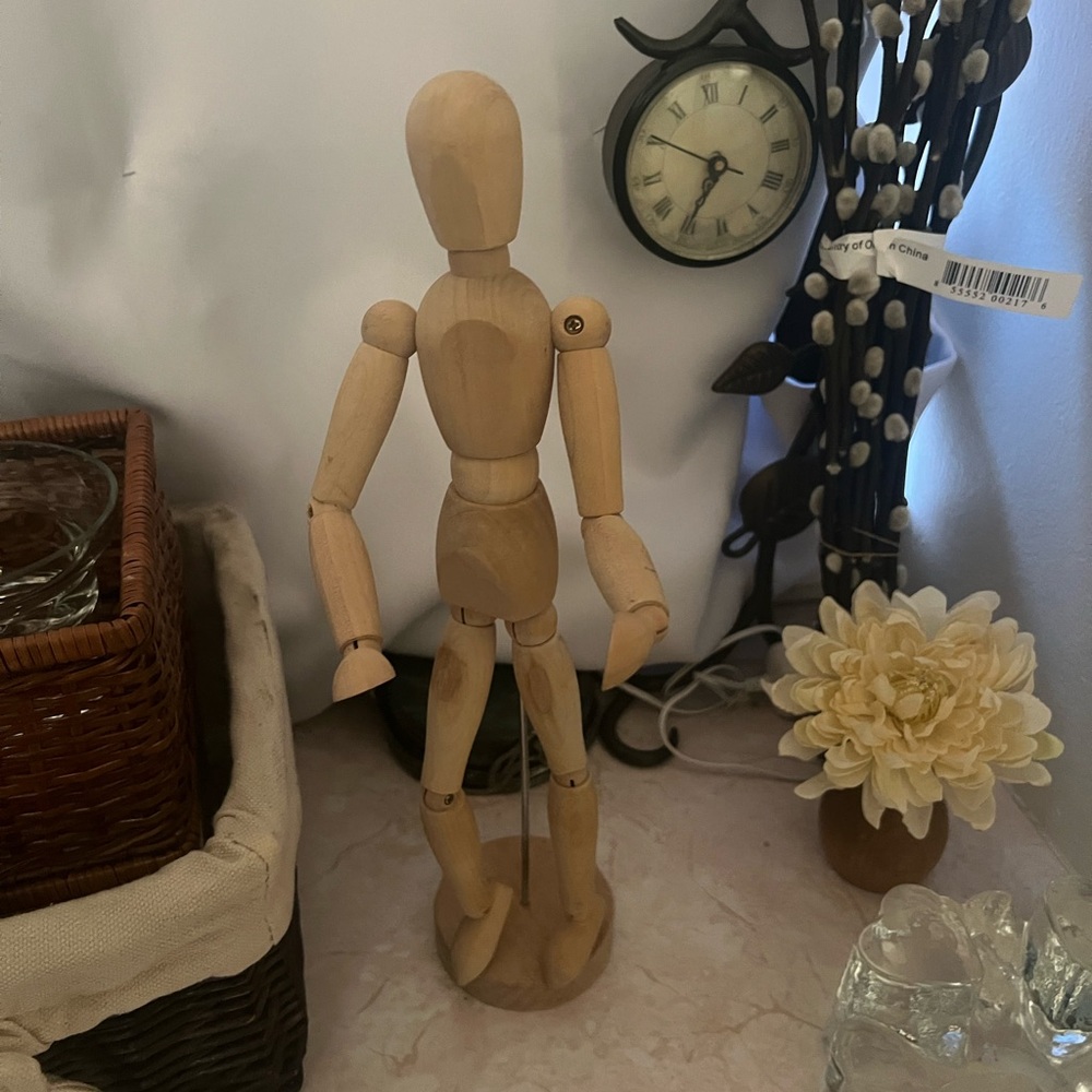 IKEA Wooden Artist Mannequin - Natural Wood